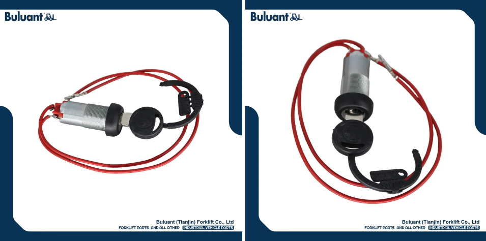 Buluant (Tianjin) Forklift Co., Ltd product display featuring multiple types of forklift engine mounts. The image shows a variety of engine mount models with thickened anti-vibration rubber cores, galvanized metal mounting brackets, and precision-machined fixing holes. Key advantages: strong load-bearing capacity, low noise operation, and compatibility with mainstream forklift brands (KION, HYSTER-YALE, TOYOTA, HELI). Bottom section displays Buluant logo, company name Buluant (Tianjin) Forklift Co., Ltd, and slogan 'FORKLIFT PARTS AND ALL OTHER INDUSTRIAL VEHICLE PARTS'.